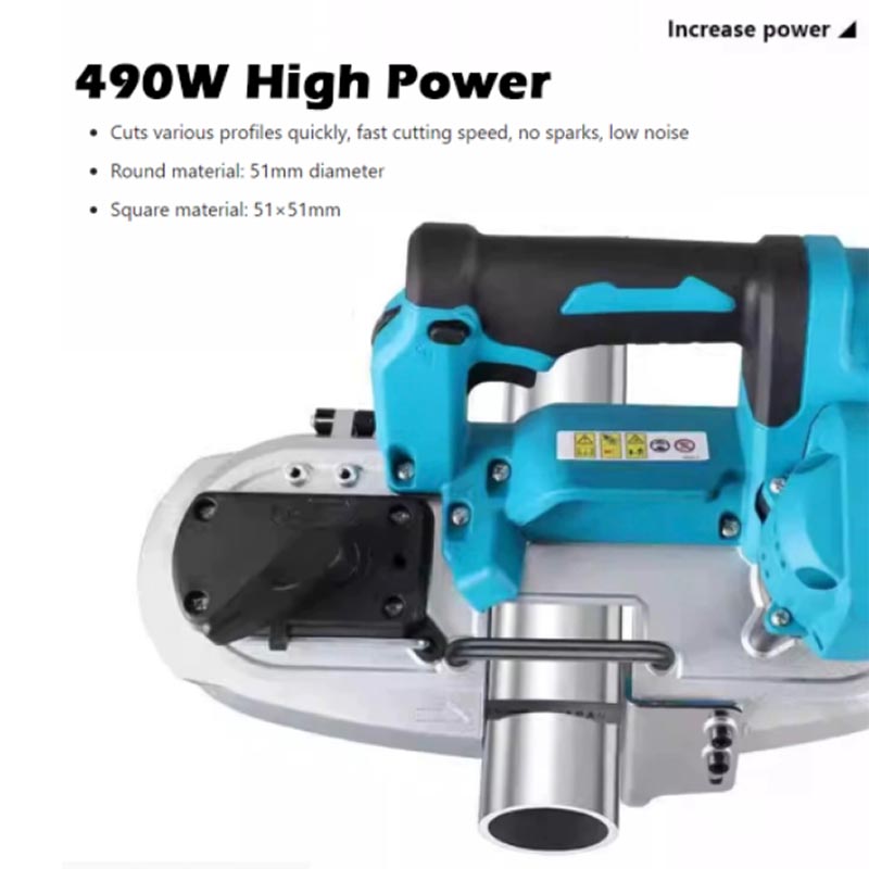 Power Tools Wood - Sega a Nastro Portatile Senza Spazzole