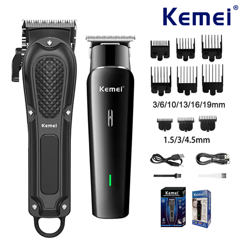 Power Xchange Tools - Kemei Set tagliacapelli elettrico UBS ricaricabile
