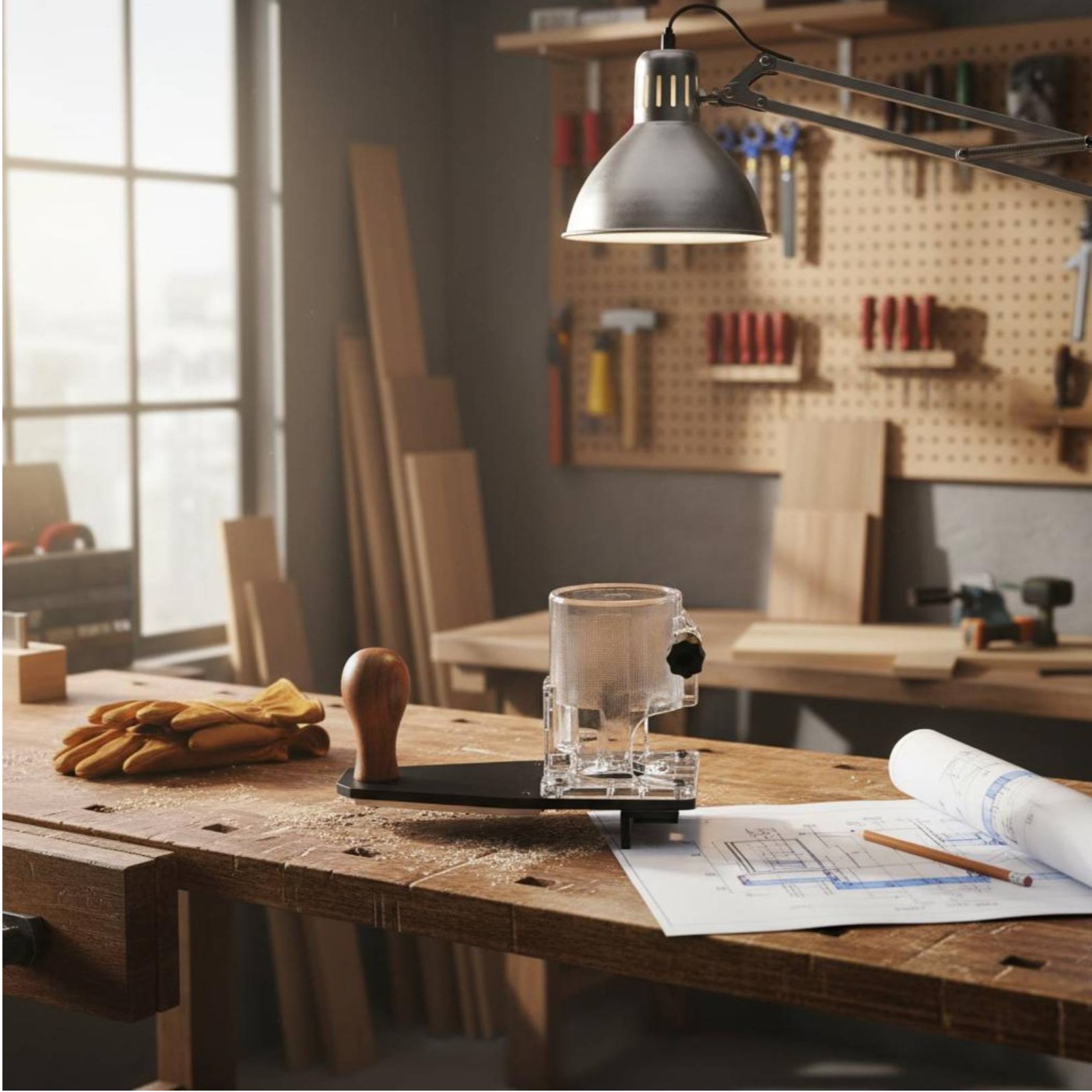 Power Tools For Construction - Base per rifilatura dei bordi, base