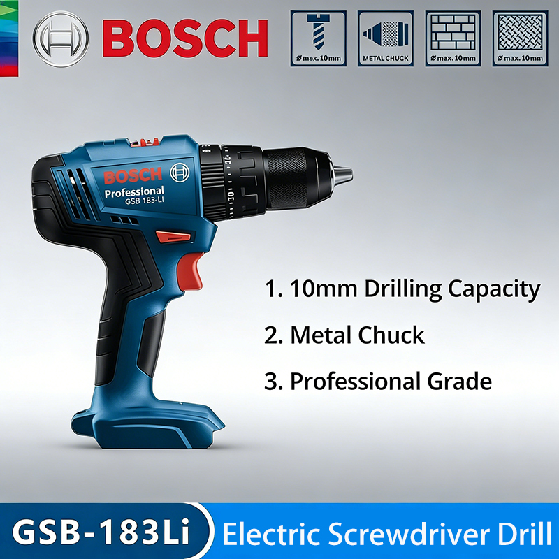 Power Tools Wood - Trapano Avvitatore Elettrico Bosch GSB183-LI Senza